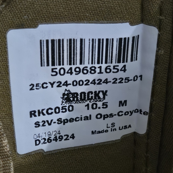 NIB Rocky SV2 Mens Tactical Military Boots - Picture 7 of 10